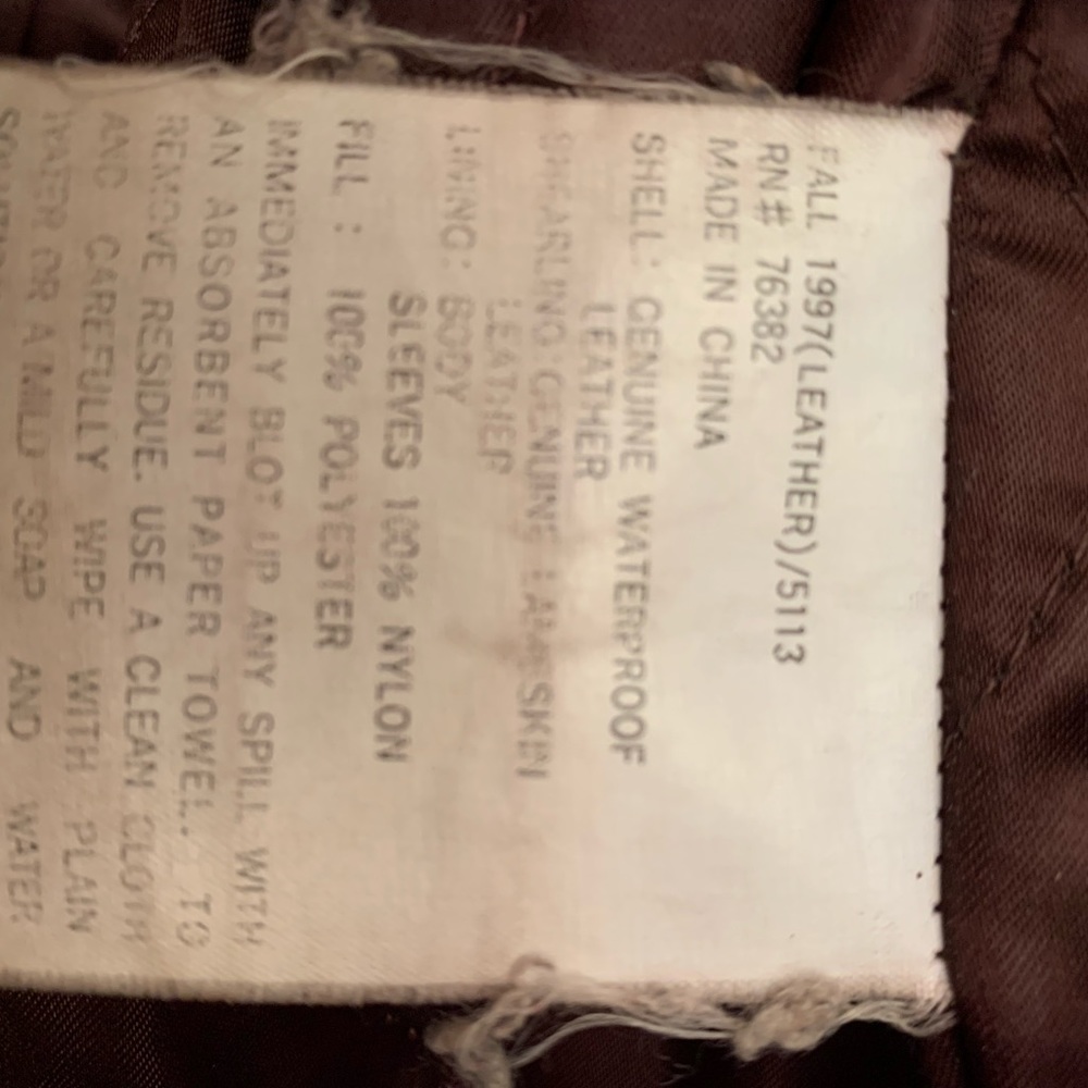 Timberland Leather Jacket Dated 1997 Weather Wear - image 8